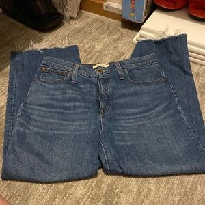 Madewell slim wide leg crop